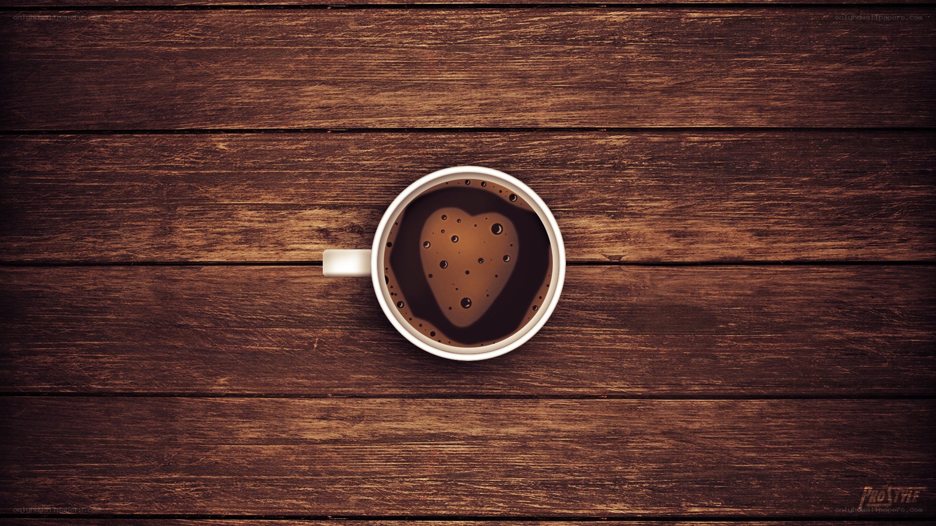 coffee cup with heart foam