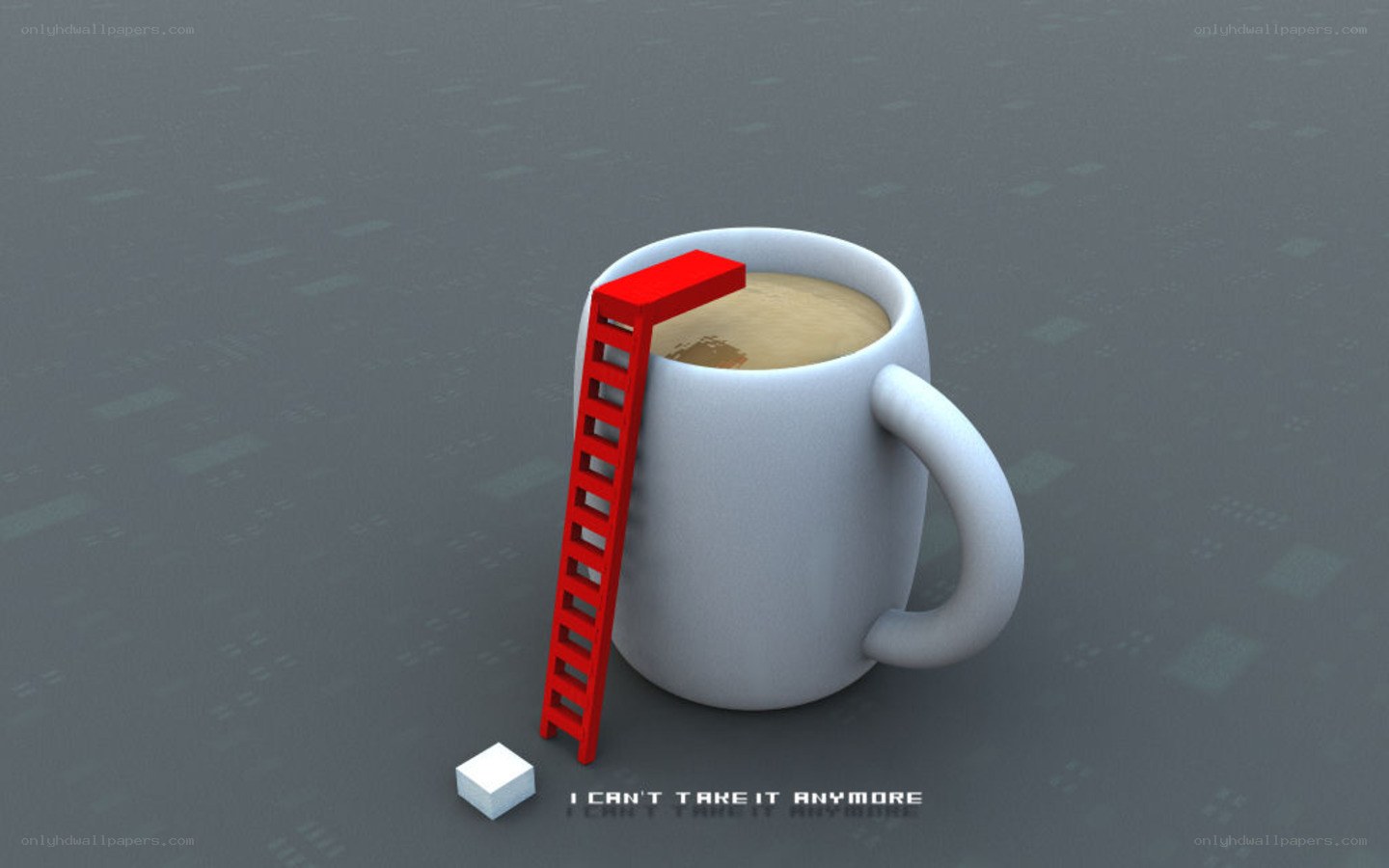 coffee cup with ladder