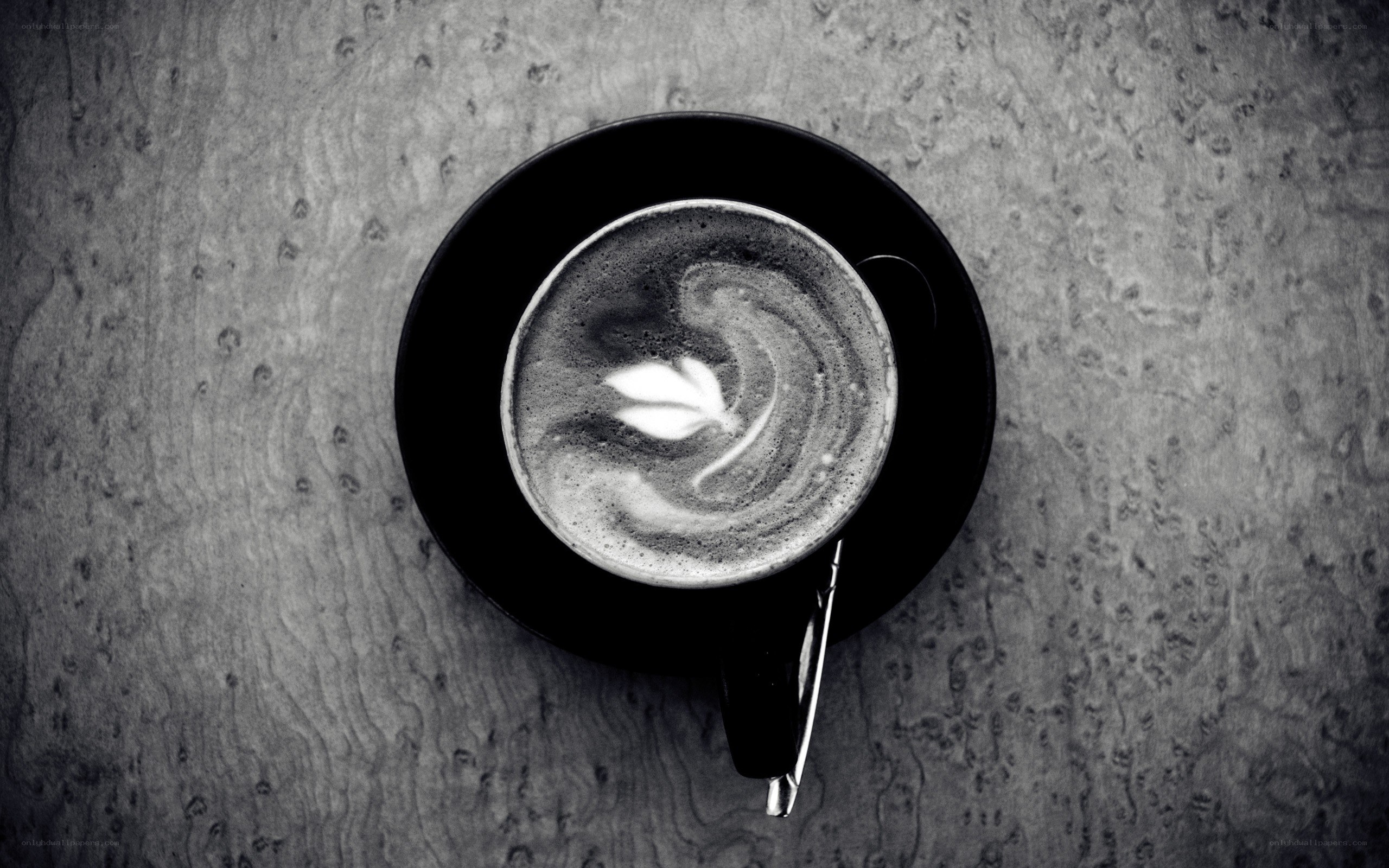 coffee cup with latte art