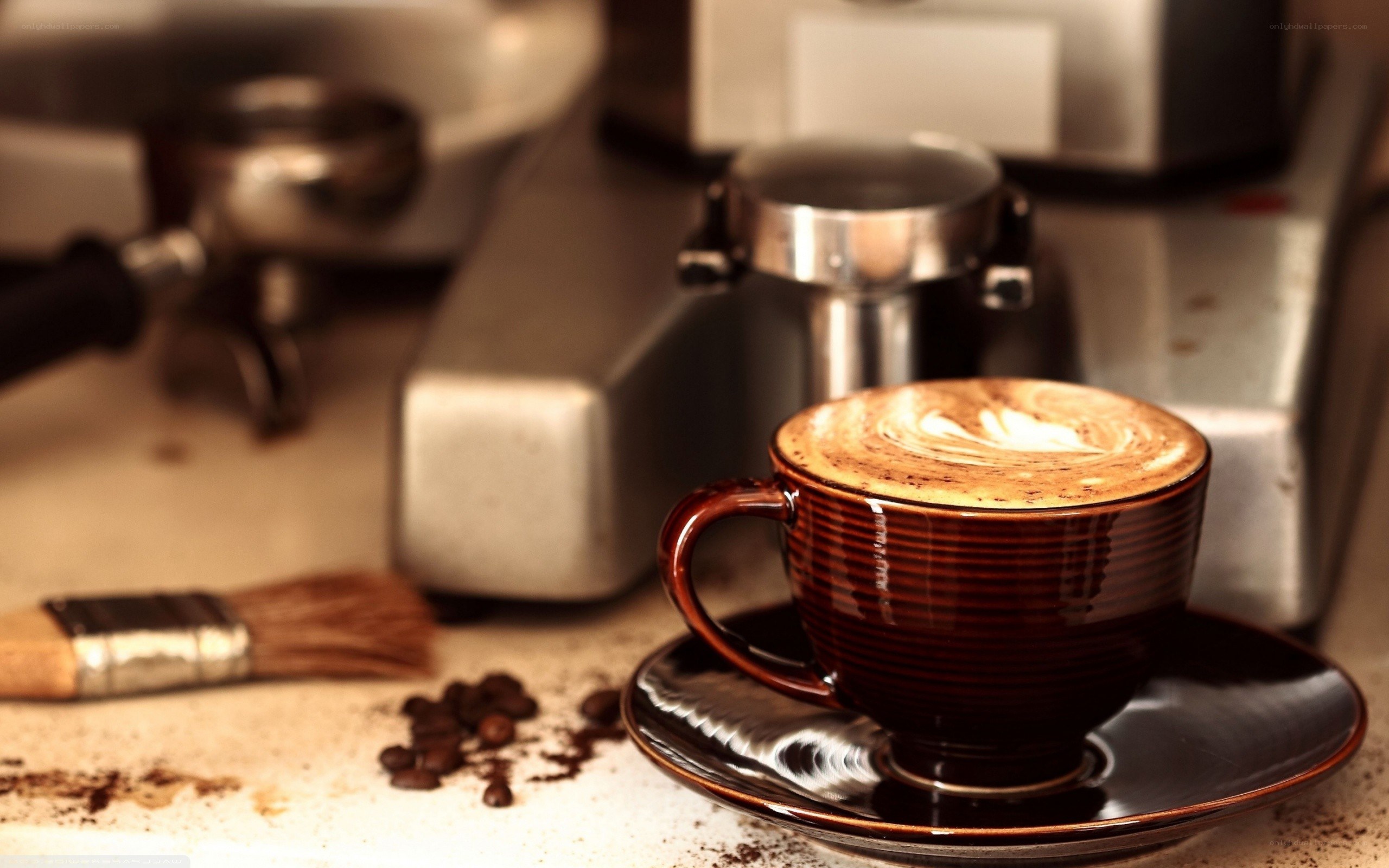 coffee cup with latte art