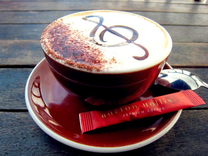 Coffee Cup with Latte Art — Brown, Calm, Afternoon