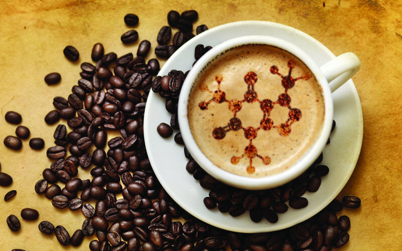 Coffee Cup with Latte Art — Brown, Calm, Photograph