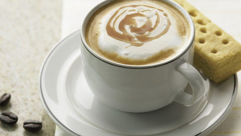 Coffee Cup with Latte Art — White, Calm
