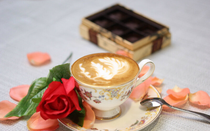 Coffee Cup with Latte Art — White, Serene