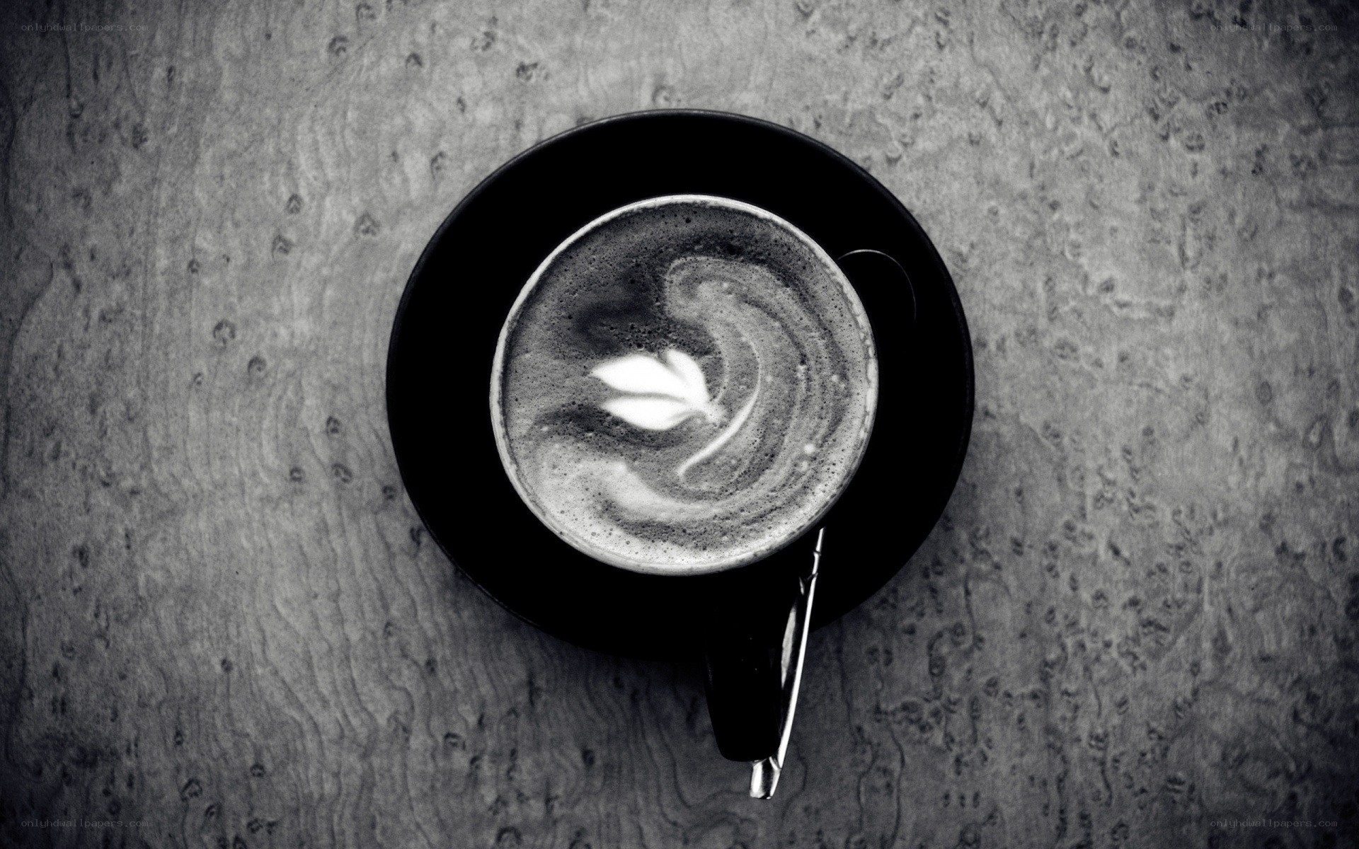 coffee cup with latte art
