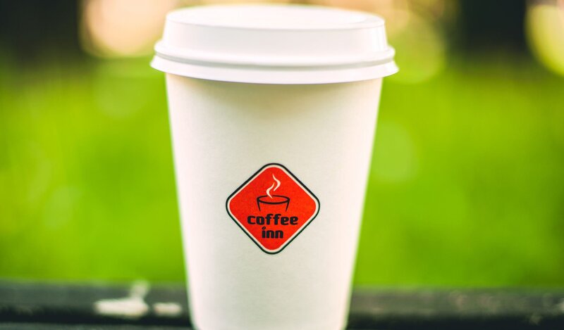 coffee cup with logo