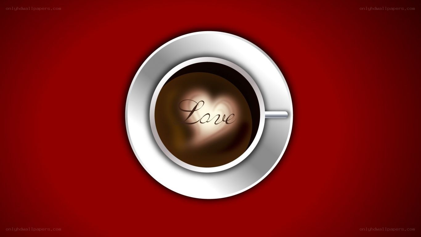 coffee cup with love message