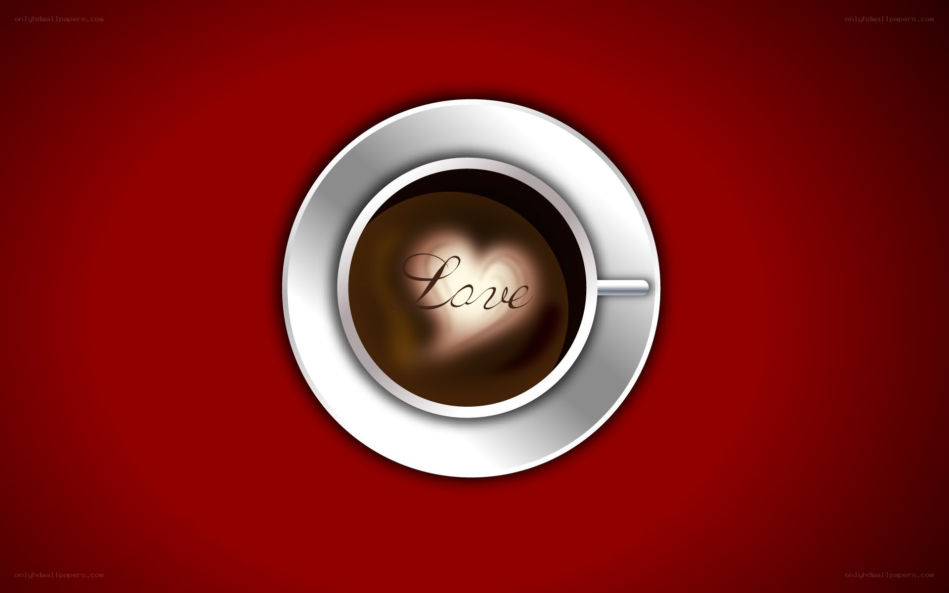 coffee cup with love message