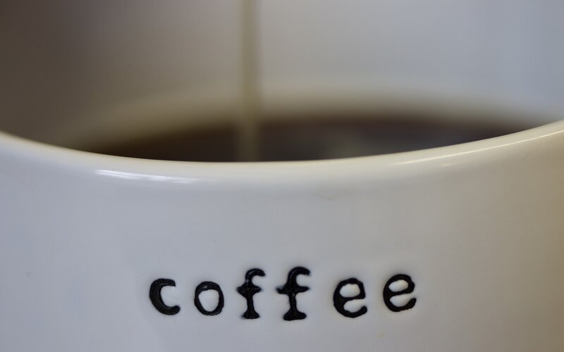 Coffee Cup with Milk — White