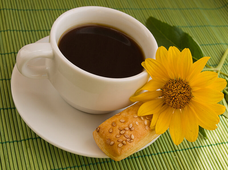 Coffee Cup with Pastry