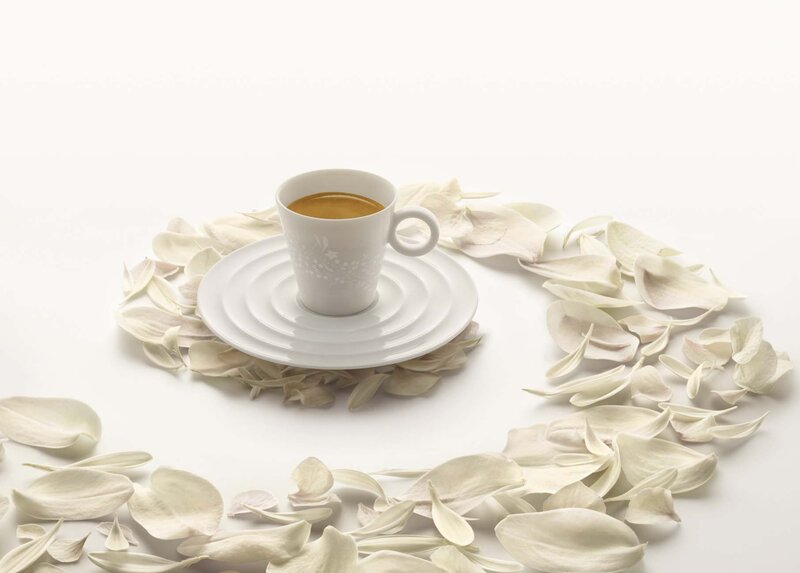 Coffee Cup with Petals