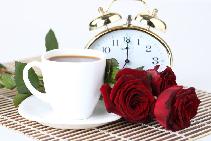 Coffee Cup with Roses