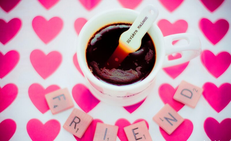 Coffee Cup with Scrabble Tiles