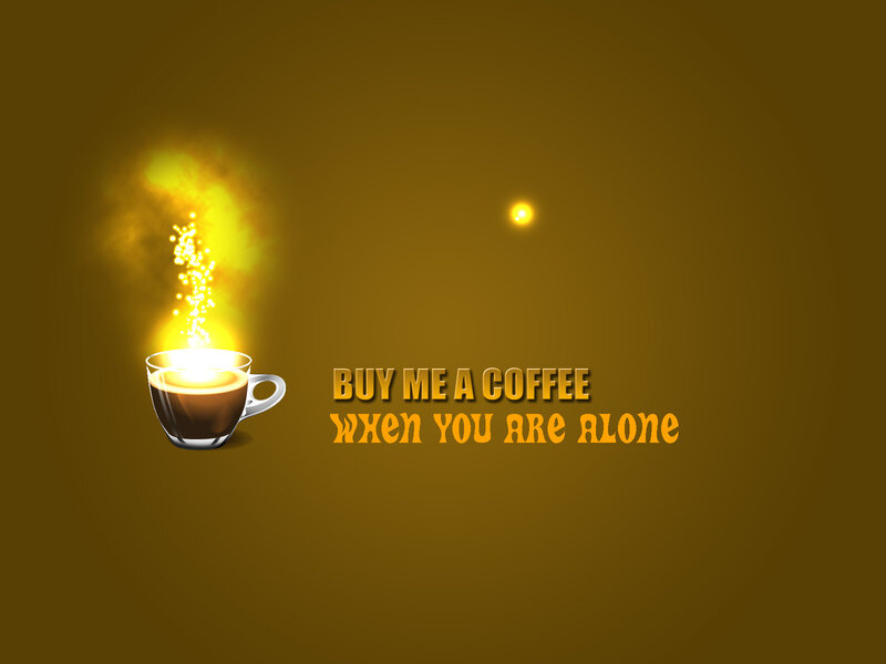 Coffee Cup with Sparkles — Brown