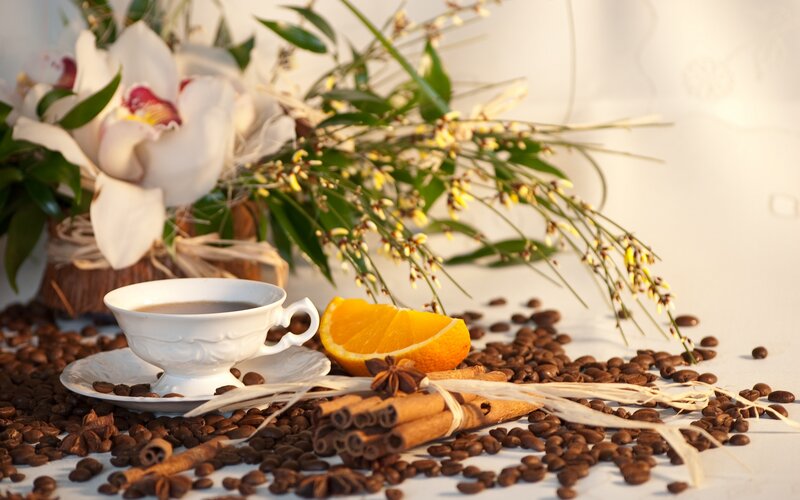 Coffee Cup with Spices