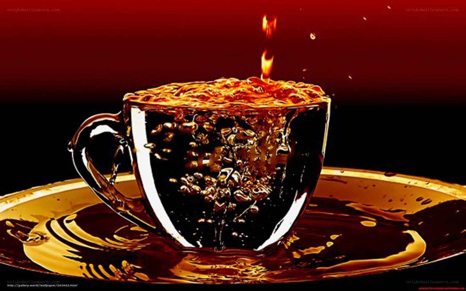 coffee cup with splashing liquid