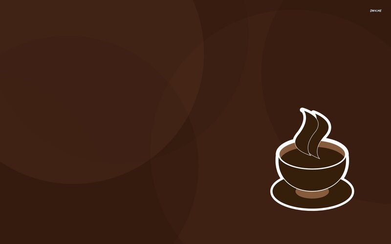 Coffee Cup with Steam — Brown, Calm
