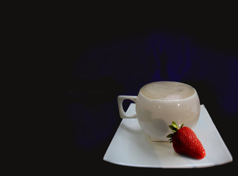 Coffee Cup with Strawberry