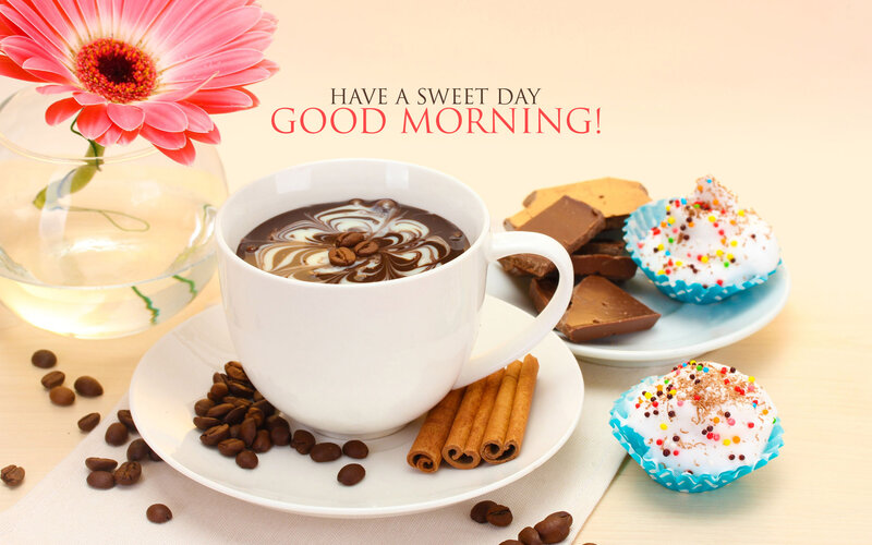 Coffee Cup with Sweets