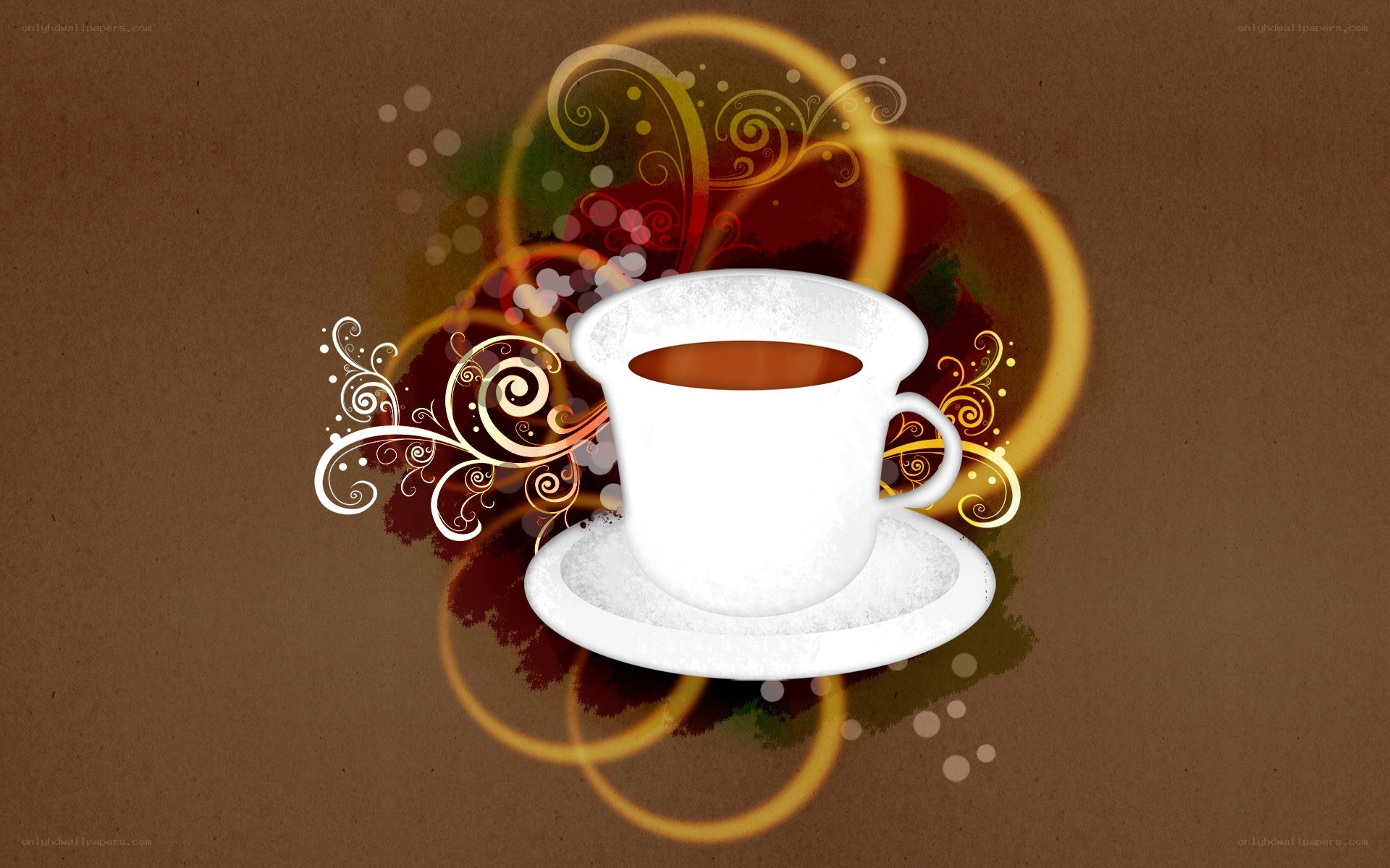 coffee cup with swirls