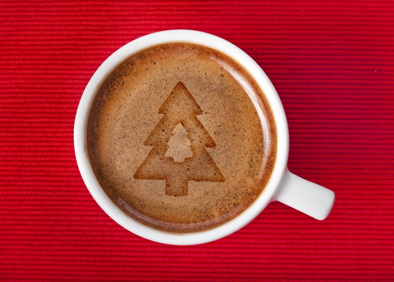 Coffee Cup with Tree Foam