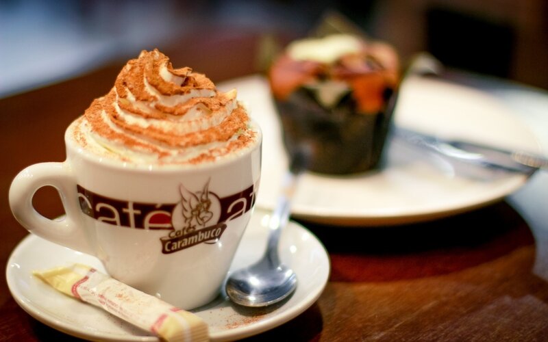 Coffee Cup with Whipped Cream — Brown