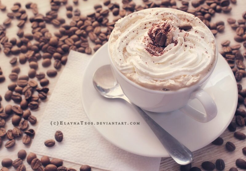 Coffee Cup with Whipped Cream — White