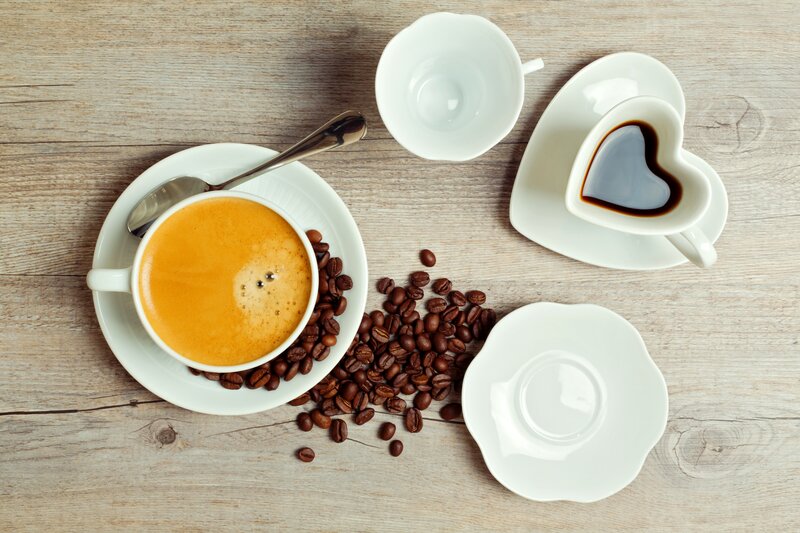 Coffee Cups and Beans — Brown, Calm, Morning
