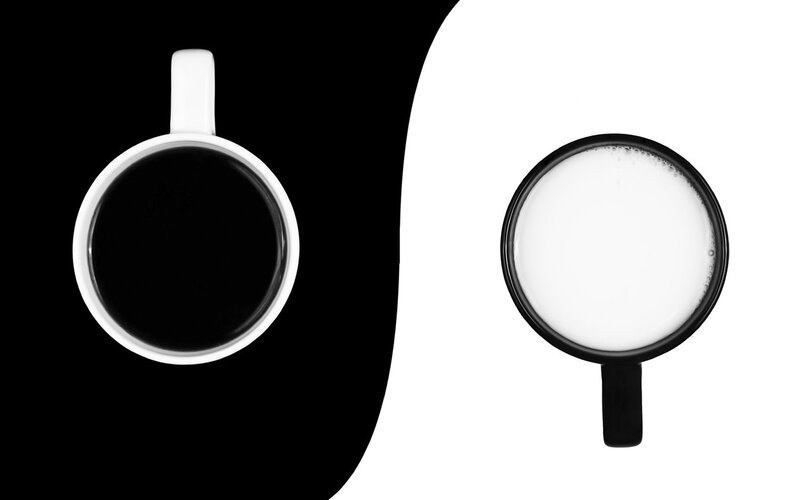 Coffee Cups in Contrast