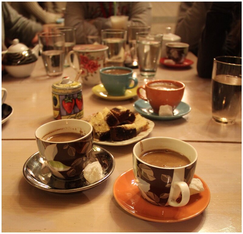 Coffee Cups on Table — Brown, Cozy