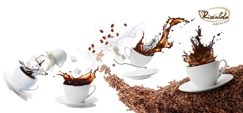 Coffee Cups Splashing