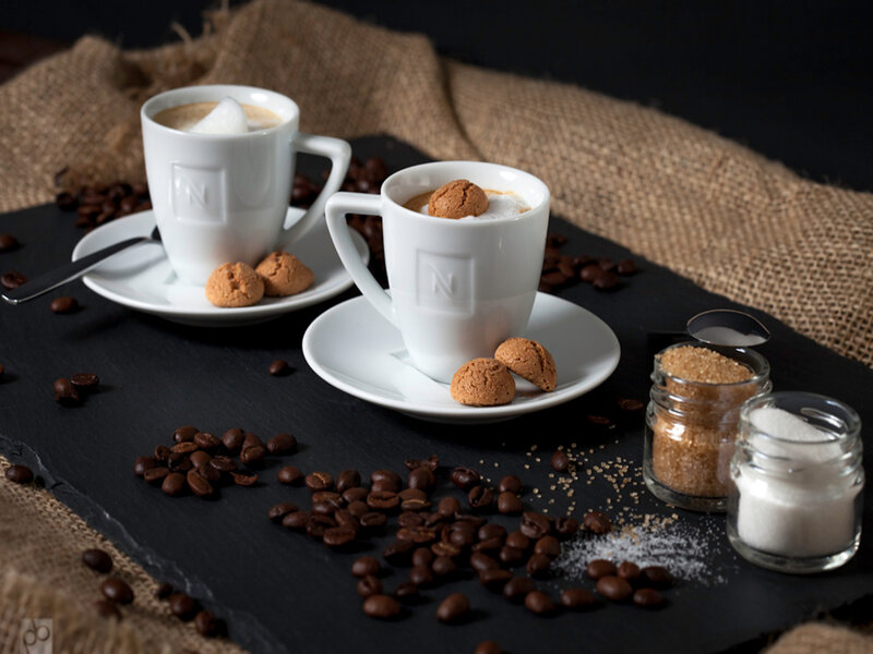 Coffee Cups with Cookies
