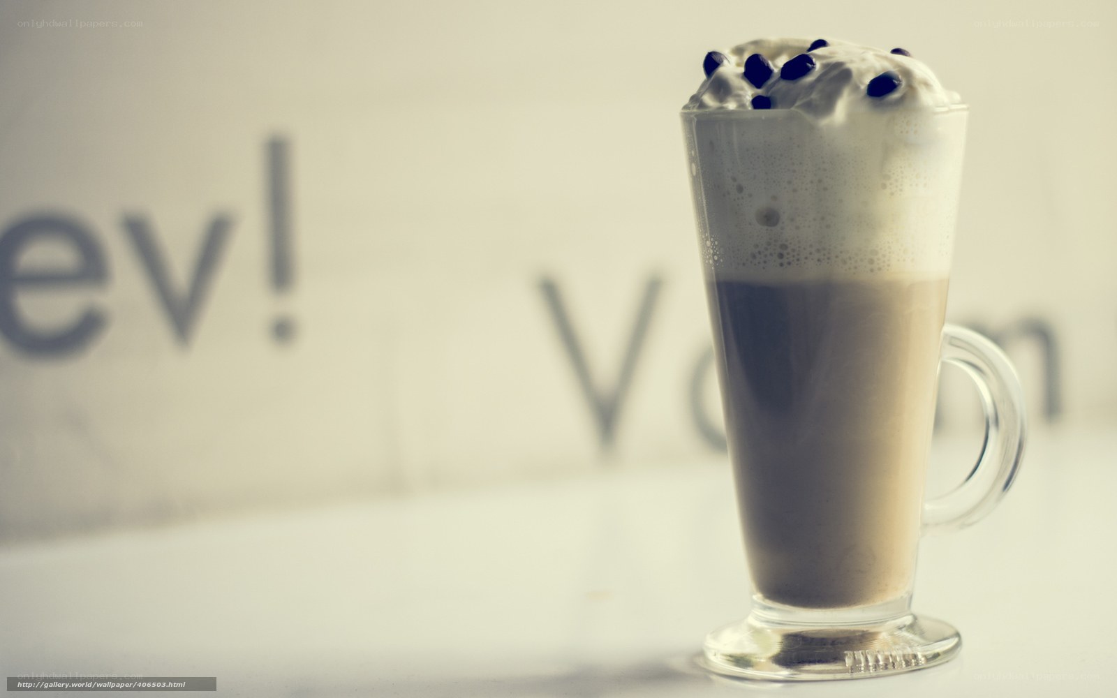 coffee drink with whipped cream