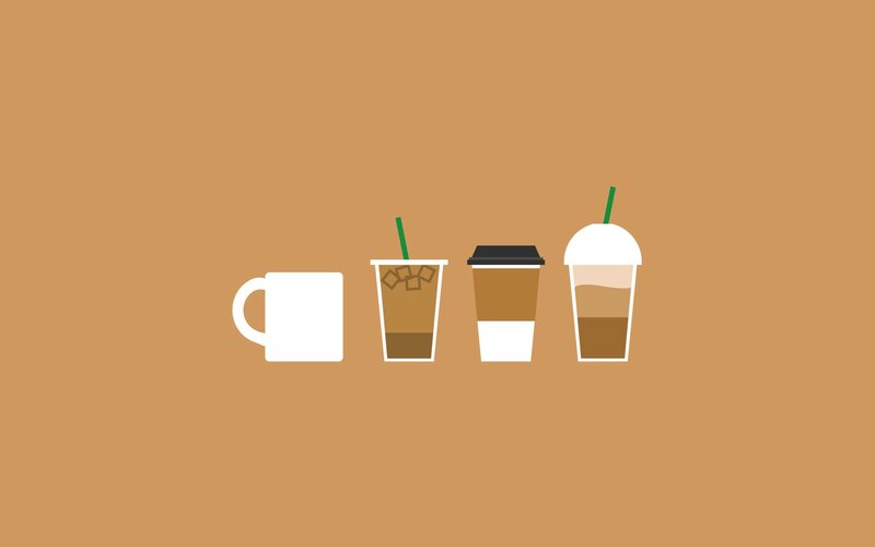 Coffee Drinks in Containers