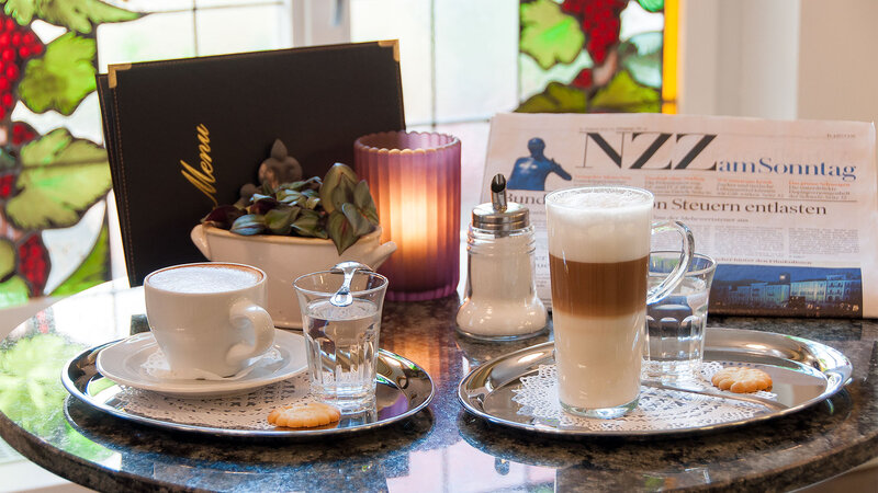 Coffee Drinks on Trays