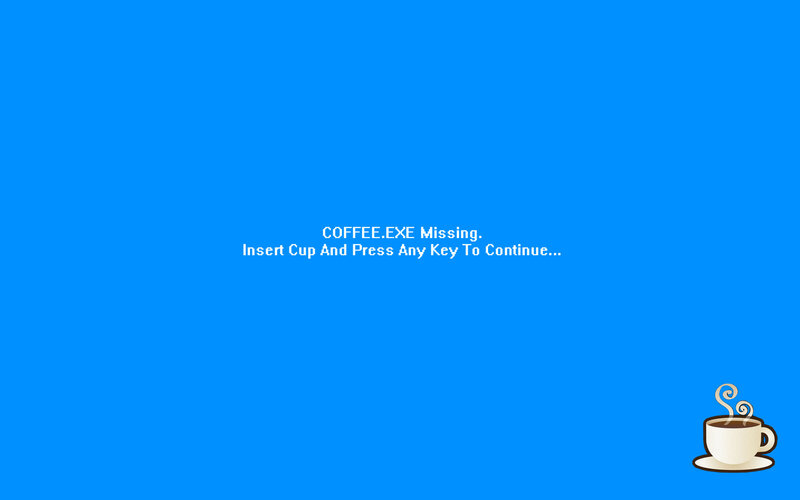 Coffee.exe missing error screen