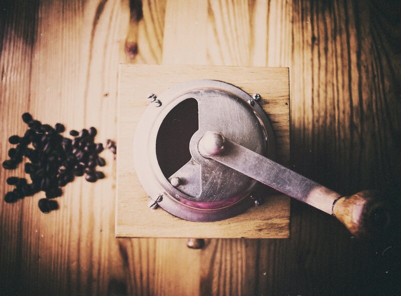 Coffee Grinder on Wood