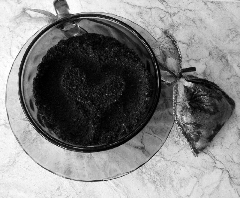 Coffee Grounds in Cup