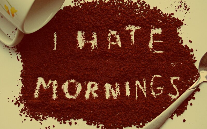 Coffee Grounds with Text — Brown