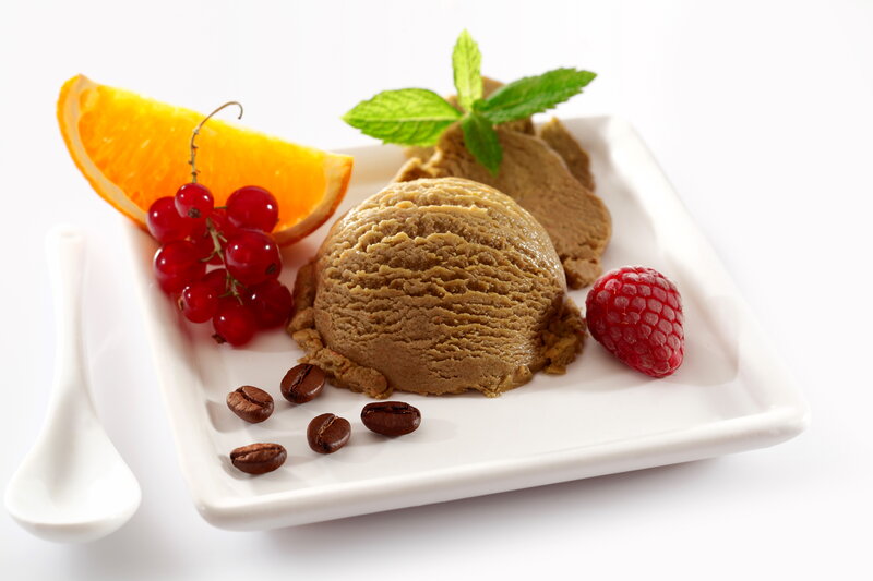 Coffee Ice Cream Dessert — White