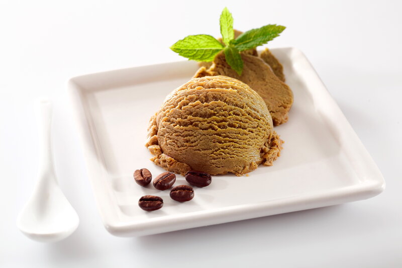 Coffee Ice Cream Scoop — White