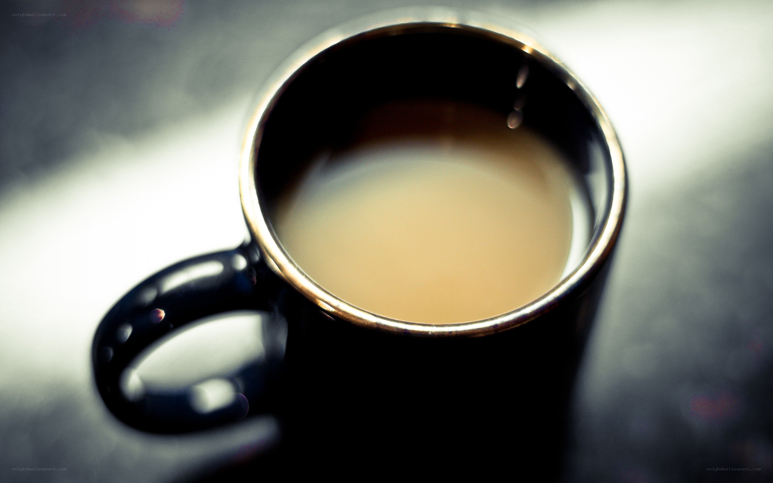 coffee in a black mug