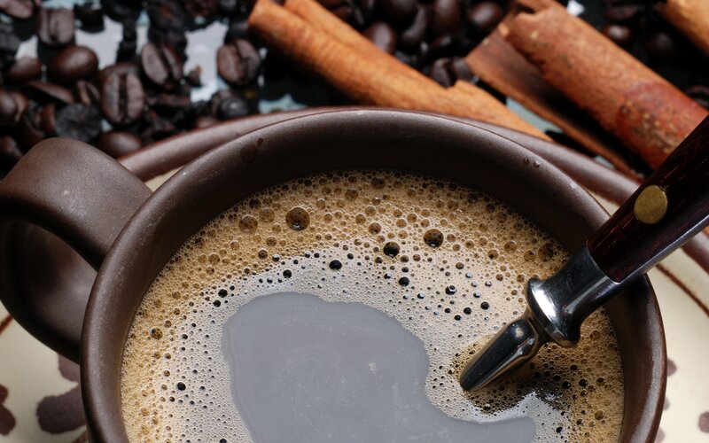 Coffee in a Brown Cup