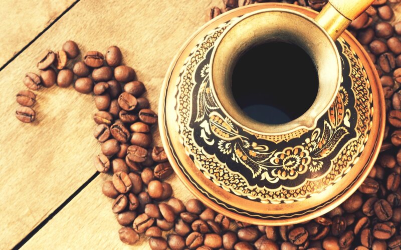 Coffee in a Cezve — Brown, Warm