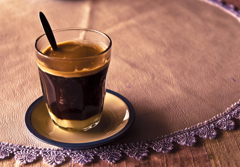 Coffee in a Glass