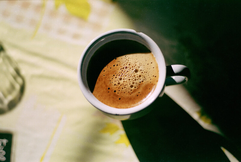 Coffee in a White Cup — Calm
