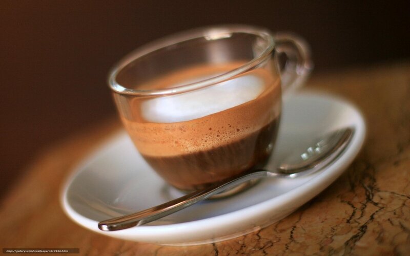 Coffee in Glass Cup — Brown, Calm