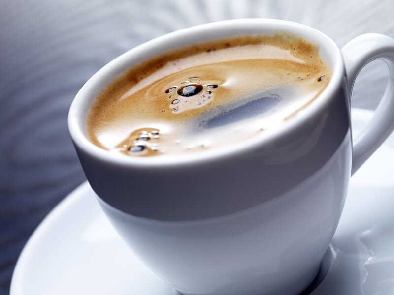 Coffee in White Cup — Calm