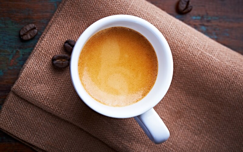 Coffee in White Cup