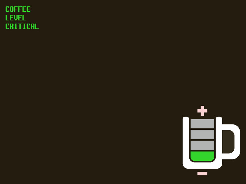 Coffee Mug Battery — Brown